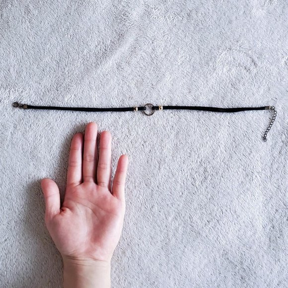 witchy velvet double string choker necklace🧙 - Picture 2 of 4